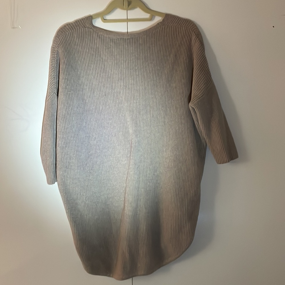 Beige V-neck Sweater - Picture 2 of 2